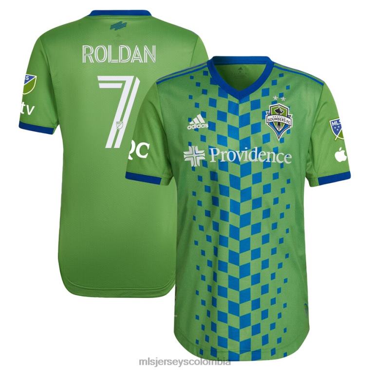 seattle sounders fc cristian roldan adidas verde 2023 legado verde auténtica camiseta de jugador hombres MLS Jerseys jersey TJ666540