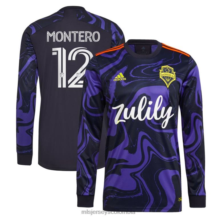 seattle sounders fc fredy montero adidas morado 2021 camiseta de jimi hendrix réplica de manga larga hombres MLS Jerseys jersey TJ666932