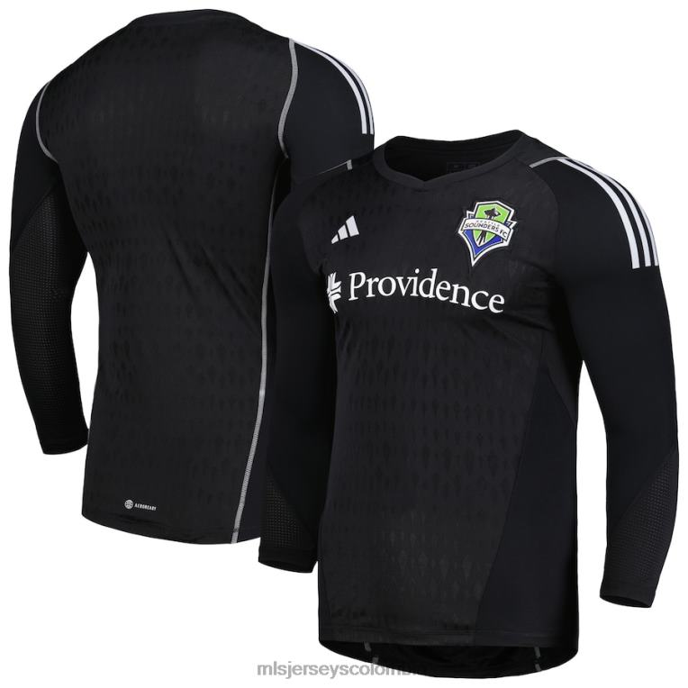 seattle sounders fc adidas camiseta réplica de portero negra 2023 hombres MLS Jerseys jersey TJ666436