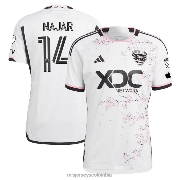 corriente continua. United Andy Najar adidas blanco 2023 The Cherry Blossom Kit camiseta de jugador auténtica hombres MLS Jerseys jersey TJ666906