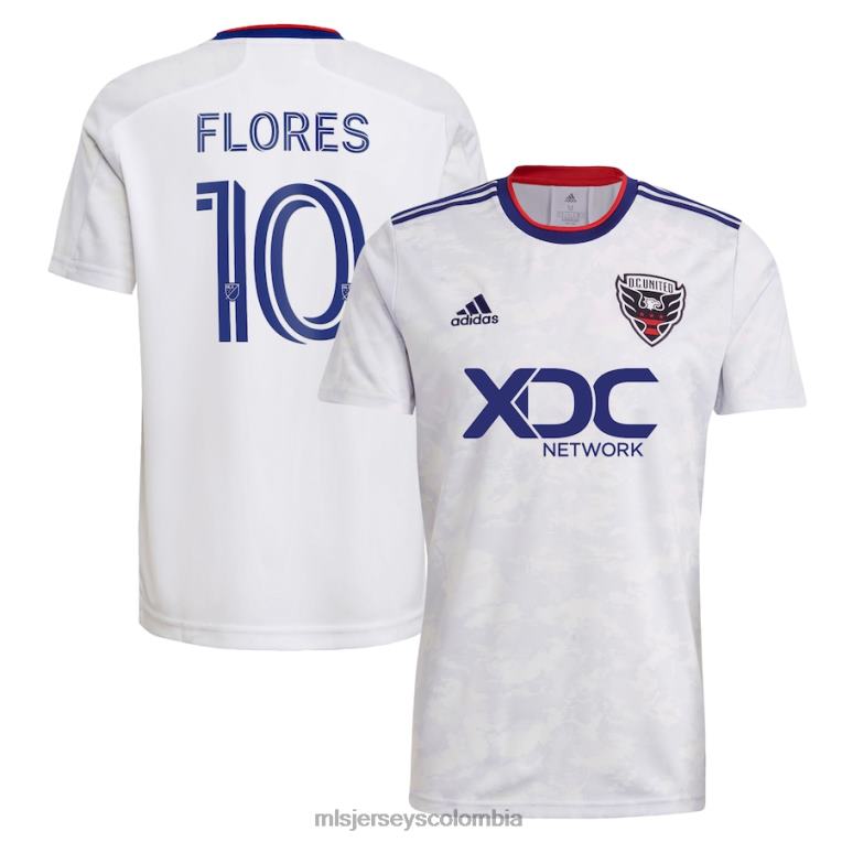 corriente continua. United Edison Flores adidas blanco 2022 The Marble réplica camiseta del jugador hombres MLS Jerseys jersey TJ6661332