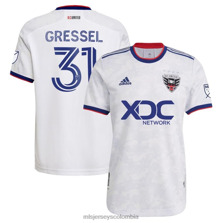corriente continua. camiseta de jugador adidas blanca 2022 the Marble de United Julian Gressel hombres MLS Jerseys jersey TJ6661266