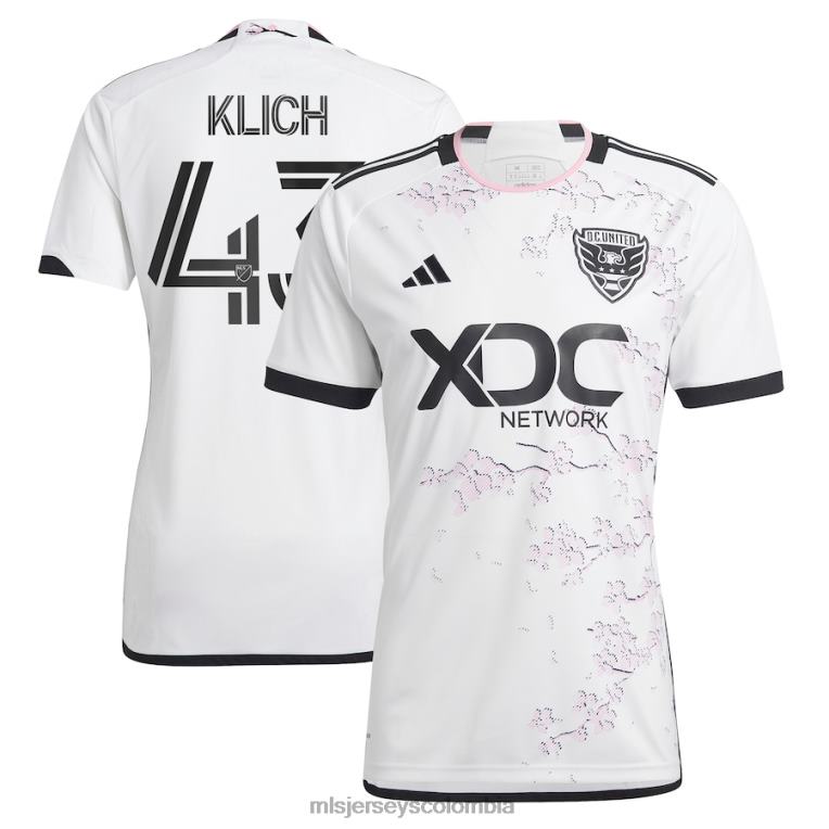 corriente continua. United Mateusz Klich adidas blanco 2023 the Cherry Blossom kit réplica de camiseta de jugador hombres MLS Jerseys jersey TJ666189
