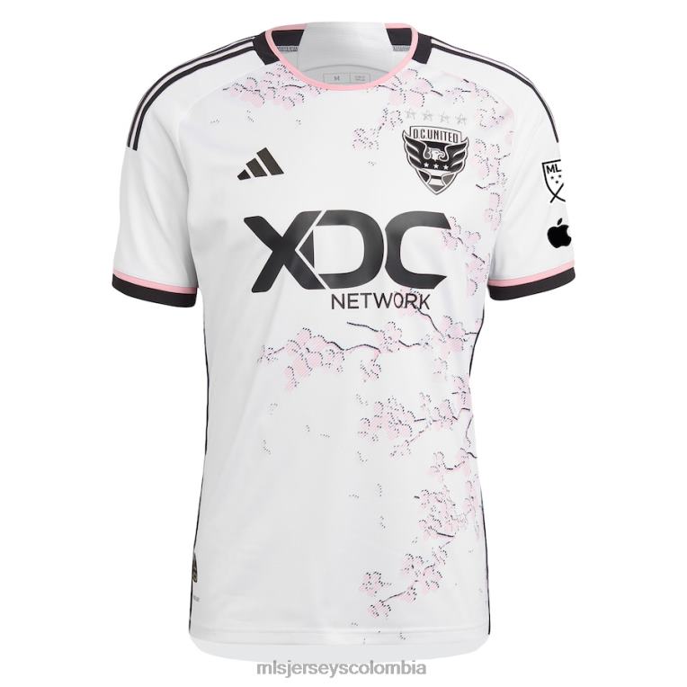 corriente continua. United Mateusz Klich adidas camiseta blanca 2023 the cherry Blossom kit auténtica de jugador hombres MLS Jerseys jersey TJ6661037