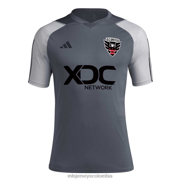 corriente continua. camiseta de entrenamiento de campo adidas gris 2023 del United hombres MLS Jerseys jersey TJ666620