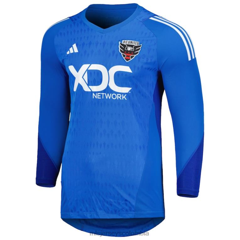 corriente continua. réplica de camiseta de portero de manga larga azul adidas United 2023 hombres MLS Jerseys jersey TJ666259
