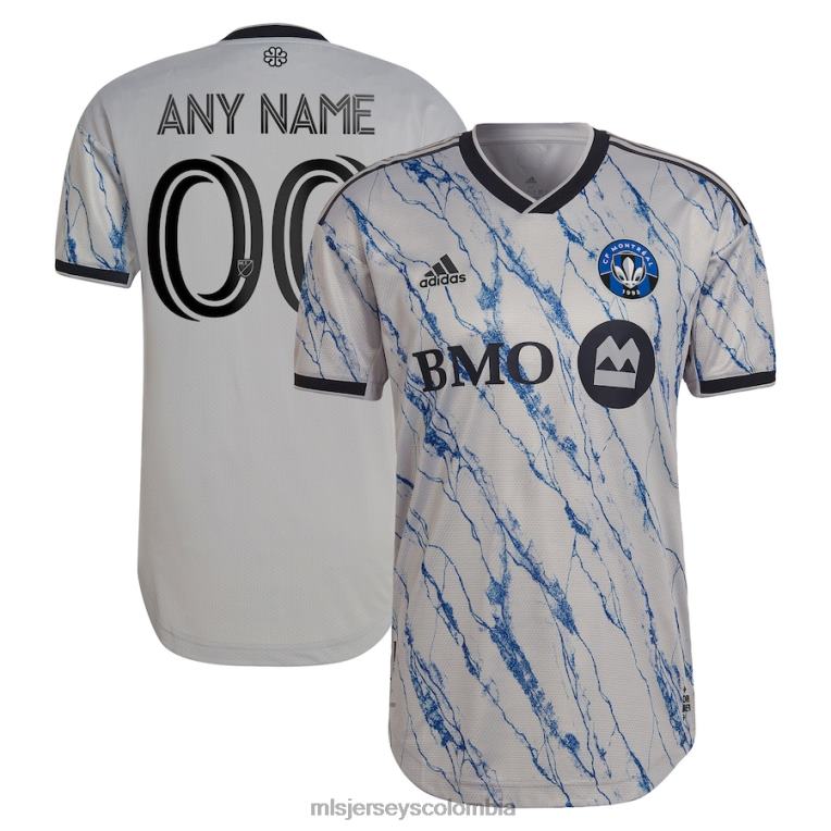 cf montreal adidas gris 2023 secundaria auténtica camiseta personalizada hombres MLS Jerseys jersey TJ666966