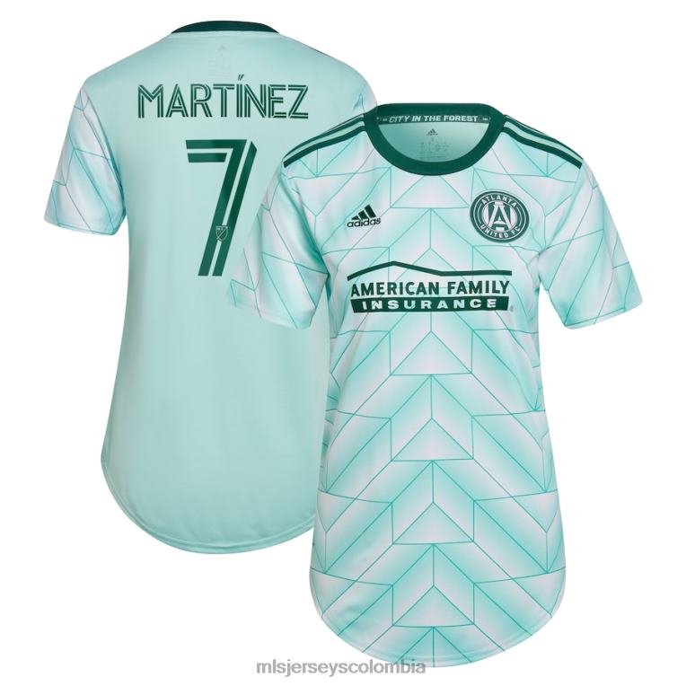 atlanta united fc josef martinez adidas mint 2022 the forest kit réplica de camiseta del jugador mujer MLS Jerseys jersey TJ666977