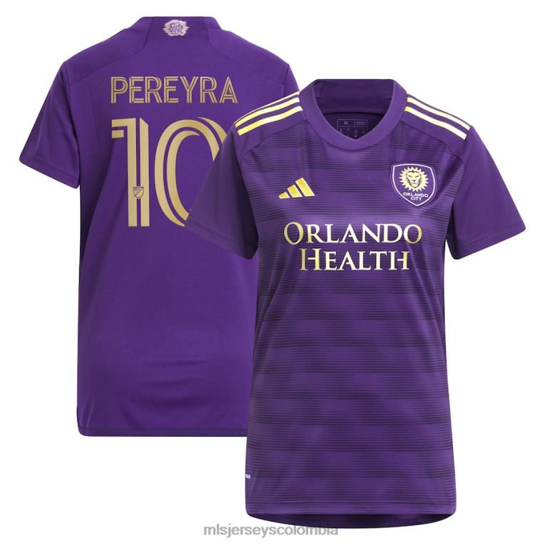 orlando city sc mauricio pereyra adidas púrpura 2023 the wall kit réplica de camiseta del jugador mujer MLS Jerseys jersey TJ666962