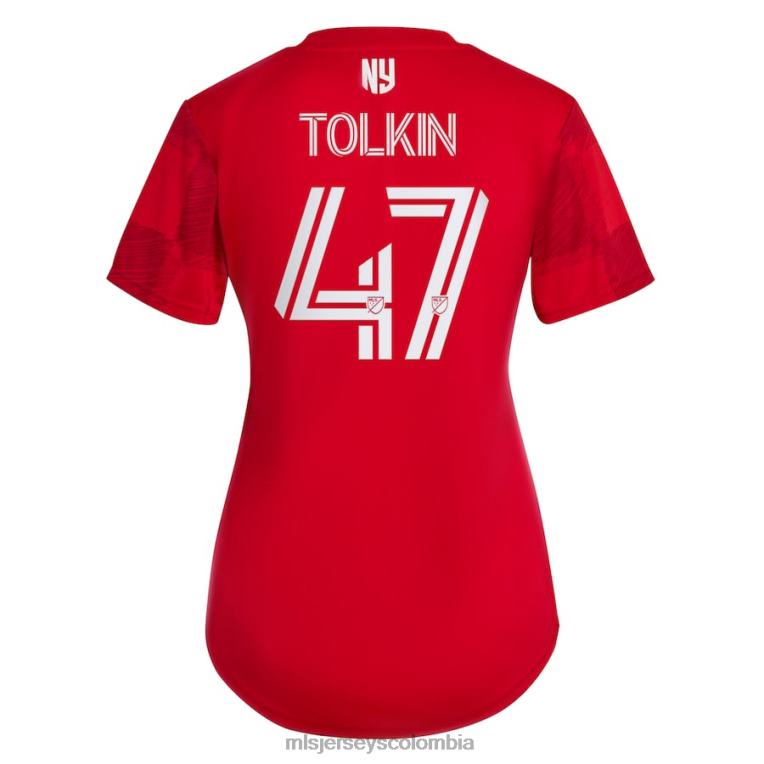 new york red bulls john tolkin adidas roja 2022 1ritmo replica camiseta de jugador mujer MLS Jerseys jersey TJ666996