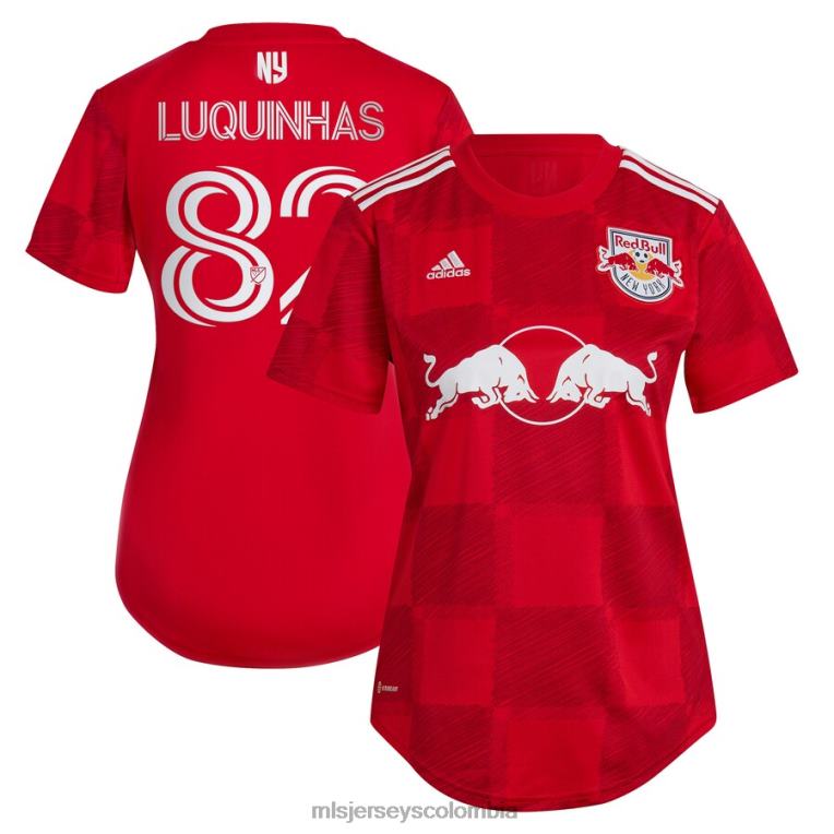 camiseta new york red bulls luquinhas adidas roja 2023 1ritmo replica jugador mujer MLS Jerseys jersey TJ6661138