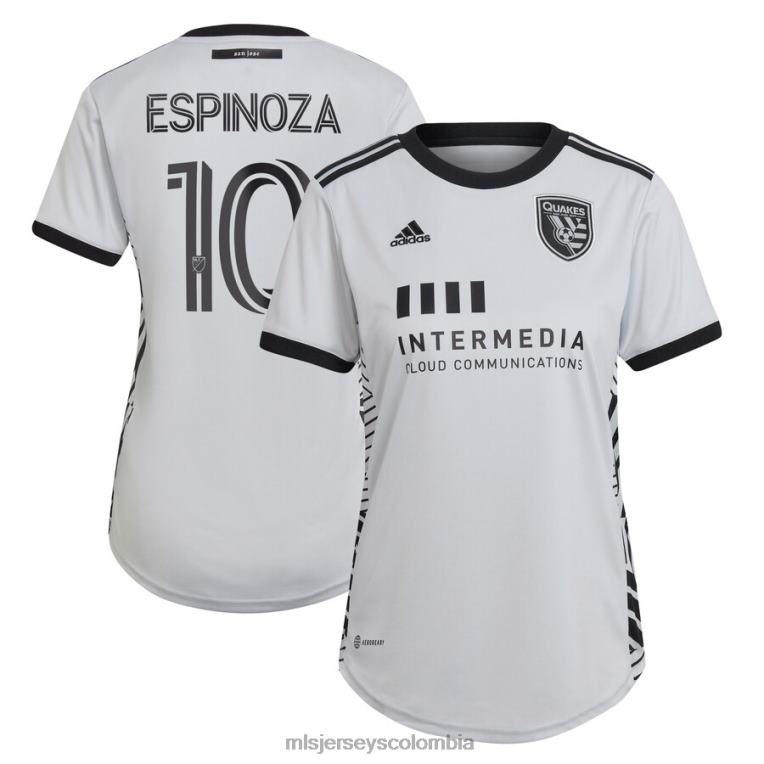 terremotos de san jose cristian espinoza adidas gris 2022 el kit creador réplica de camiseta del jugador mujer MLS Jerseys jersey TJ6661293