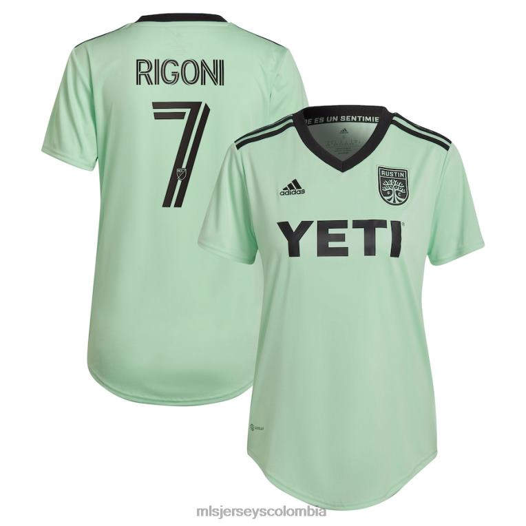 austin fc emiliano rigoni adidas mint 2023 the sentimiento kit réplica de camiseta del jugador mujer MLS Jerseys jersey TJ666999