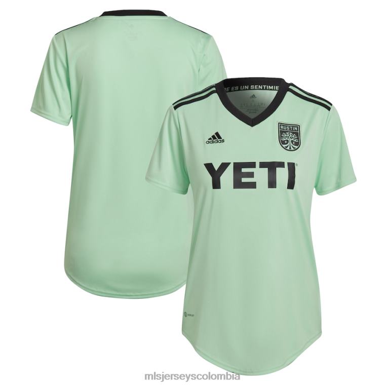 austin fc adidas mint 2022 the sentimiento kit replica camiseta en blanco mujer MLS Jerseys jersey TJ666180