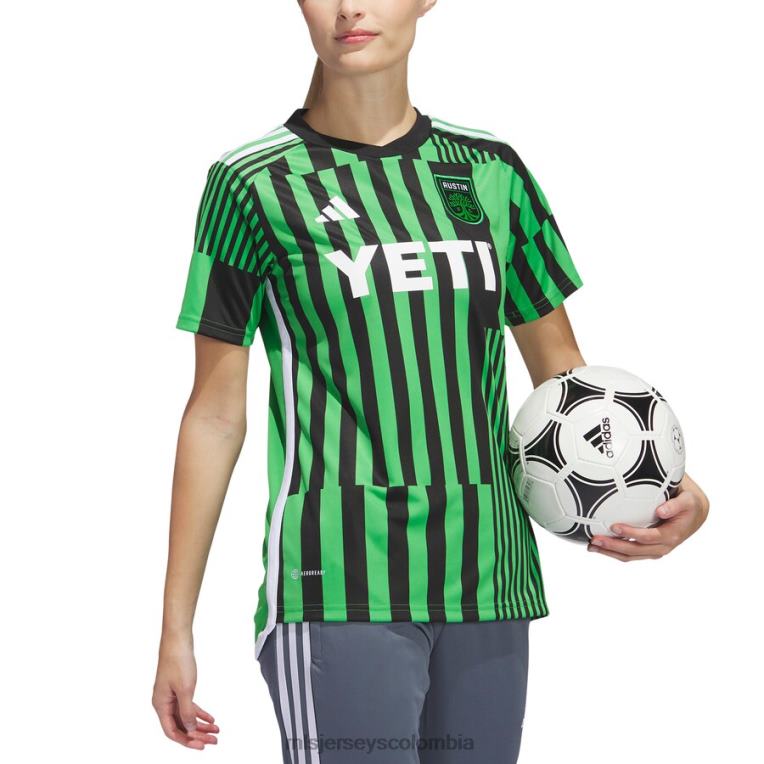 austin fc adidas verde 2023 las voces kit réplica camiseta mujer MLS Jerseys jersey TJ666151