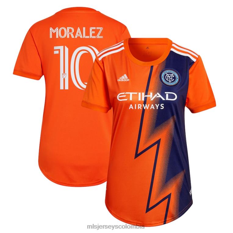 new york city fc maximiliano moralez adidas naranja 2022 the volt kit réplica camiseta del jugador mujer MLS Jerseys jersey TJ666954
