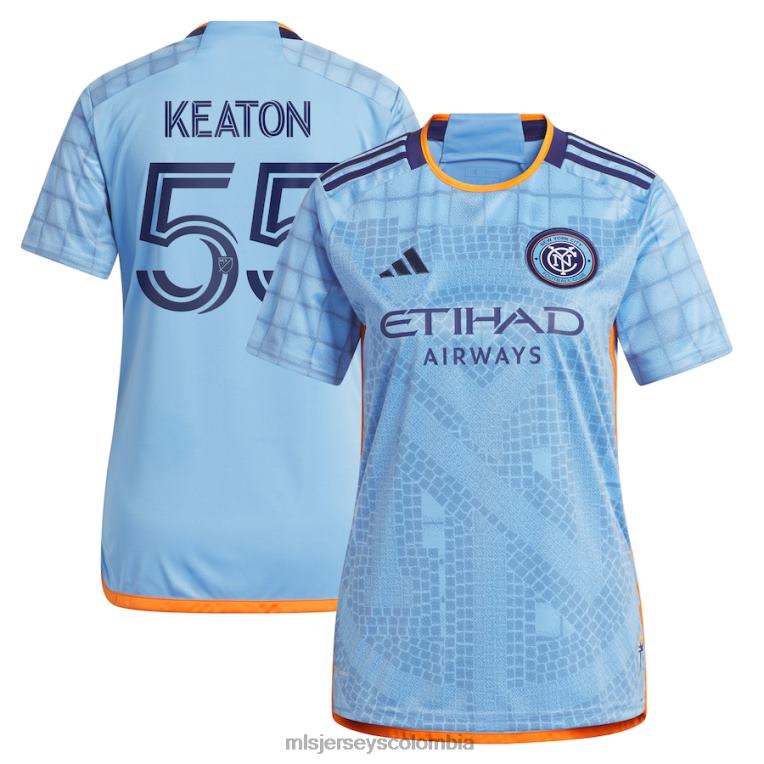 camiseta adidas new york city fc keaton parks azul claro 2023 réplica del kit interboro mujer MLS Jerseys jersey TJ6661187