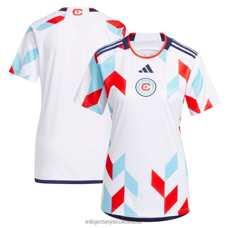chicago fire adidas blanco 2023 un kit para todos réplica camiseta mujer MLS Jerseys jersey TJ666233