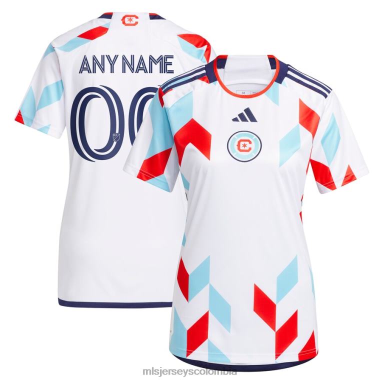 chicago fire adidas blanco 2023 un kit para todos réplica camiseta personalizada mujer MLS Jerseys jersey TJ666699