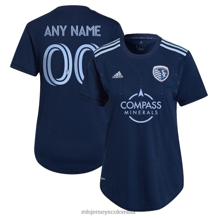 sporting kansas city adidas azul 2022 state line 3.0 réplica camiseta personalizada mujer MLS Jerseys jersey TJ6661067