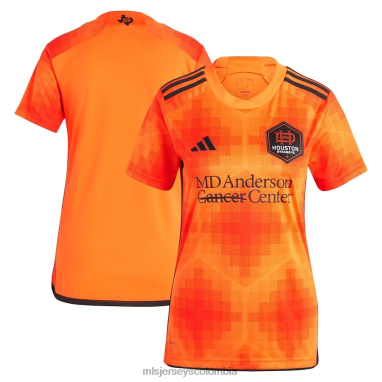 camiseta houston dynamo fc adidas naranja 2023 réplica el sol mujer MLS Jerseys jersey TJ666335