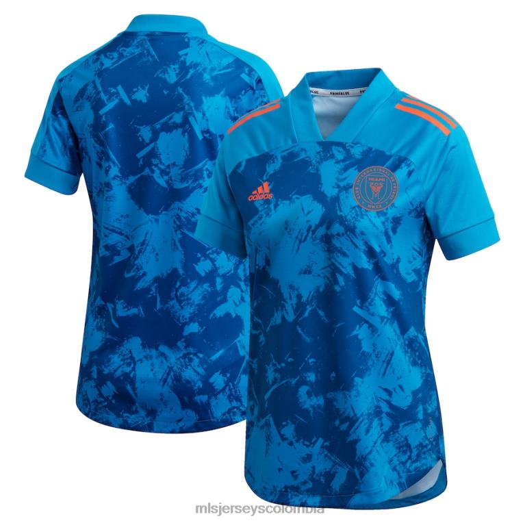 camiseta inter miami cf adidas azul 2021 réplica primeblue mujer MLS Jerseys jersey TJ6661118