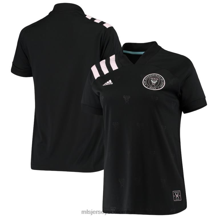 réplica de la camiseta del inter miami cf adidas negra del equipo visitante 2020 mujer MLS Jerseys jersey TJ6661435