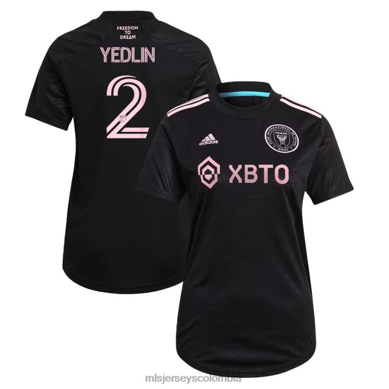 camiseta inter miami cf deandre yedlin adidas negra 2021 réplica de jugador la palma mujer MLS Jerseys jersey TJ6661270