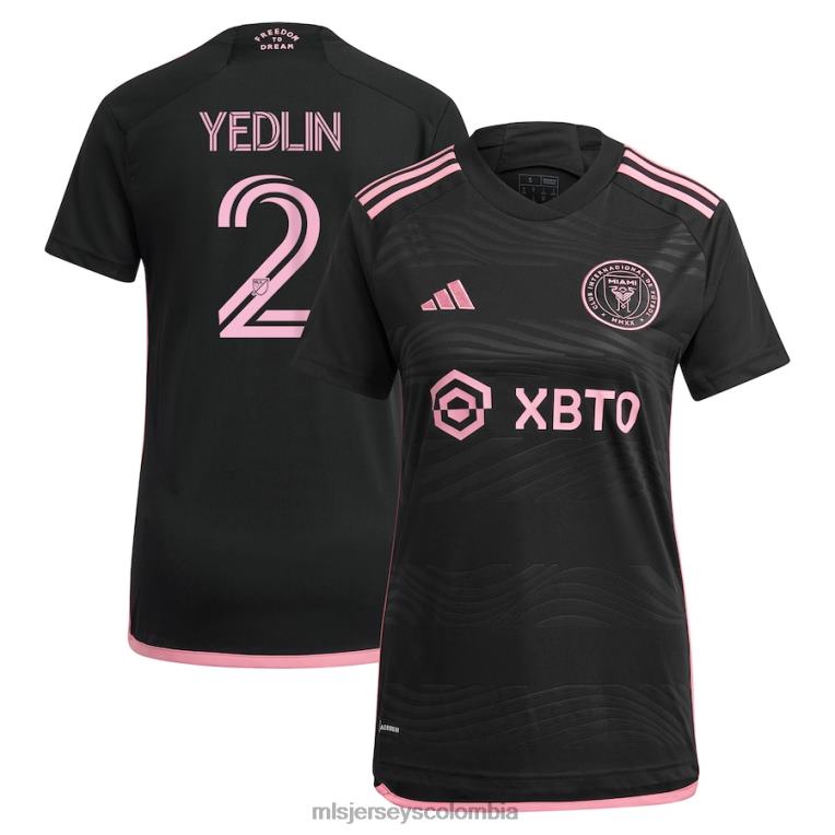 inter miami cf deandre yedlin adidas negro 2023 la noche réplica camiseta del jugador mujer MLS Jerseys jersey TJ6661043