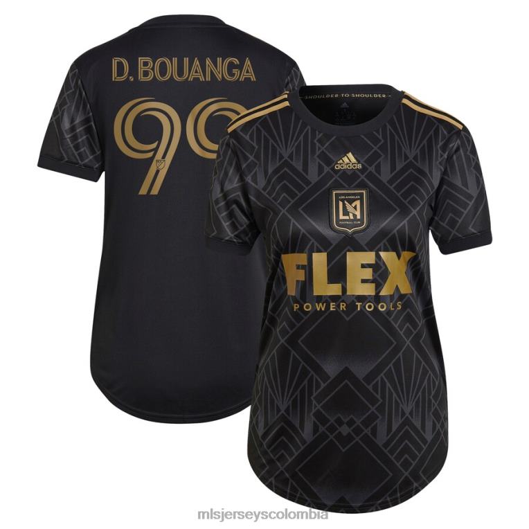 lafc denis bouanga adidas negro 2023 réplica del kit del quinto aniversario mujer MLS Jerseys jersey TJ6661182