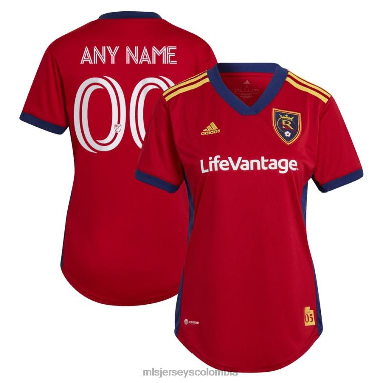 real salt lake adidas rojo 2022 the believe kit réplica camiseta personalizada mujer MLS Jerseys jersey TJ6661393