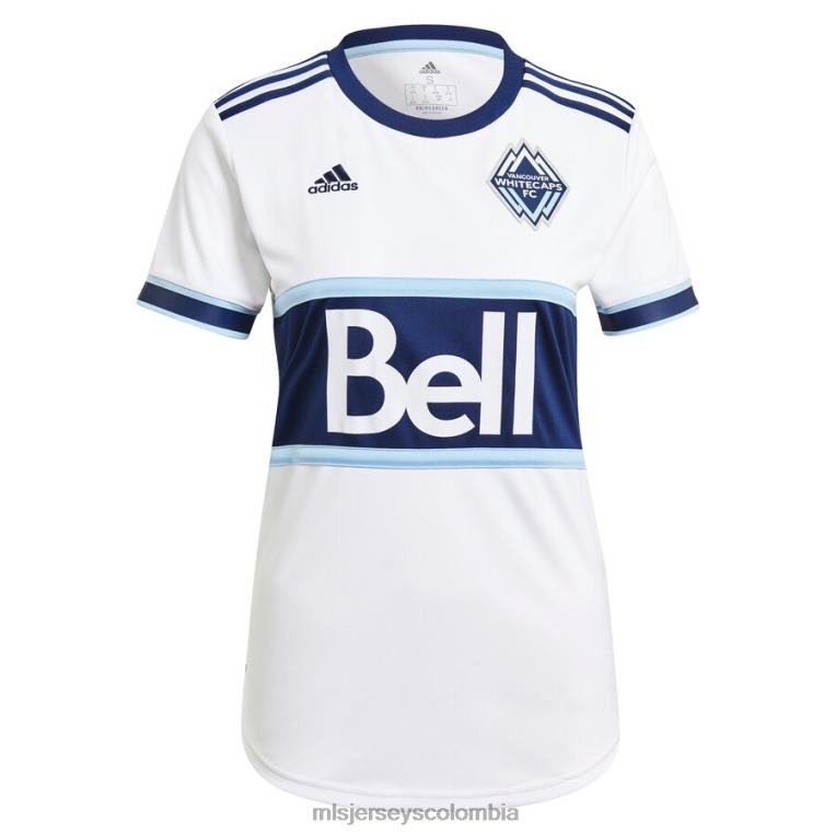 vancouver whitecaps fc lucas cavallini adidas camiseta blanca réplica principal del jugador 2021 mujer MLS Jerseys jersey TJ6661491