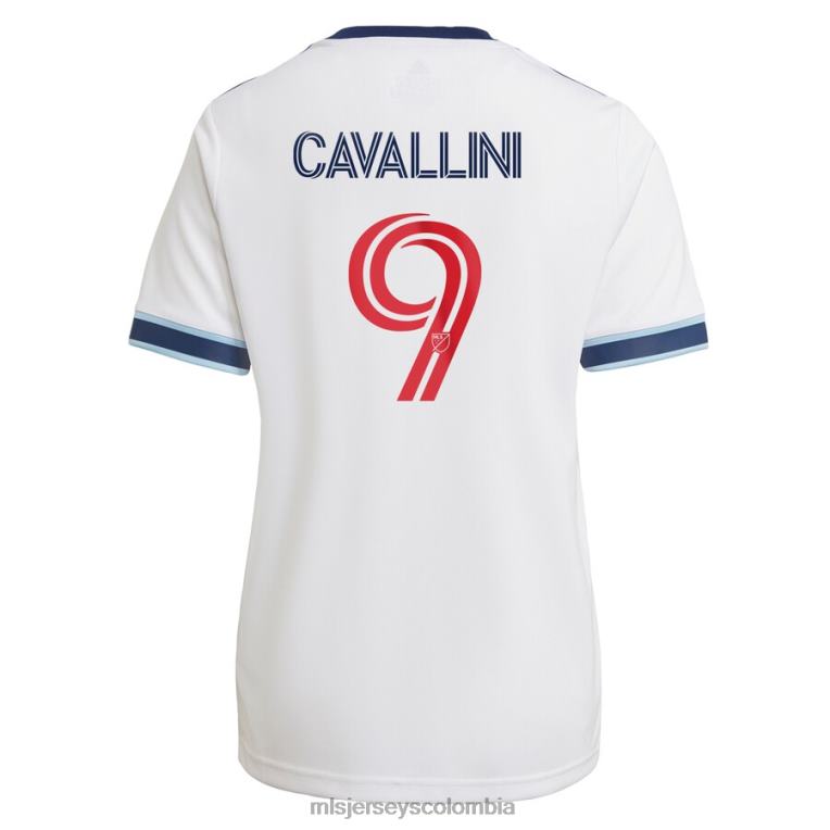 vancouver whitecaps fc lucas cavallini adidas camiseta blanca réplica principal del jugador 2021 mujer MLS Jerseys jersey TJ6661491