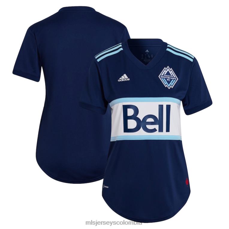vancouver whitecaps fc adidas azul 2022 the Hoop & This City réplica de camiseta en blanco mujer MLS Jerseys jersey TJ6661395