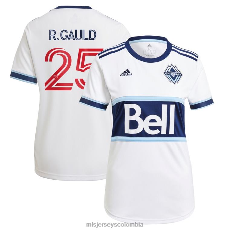 vancouver whitecaps fc ryan gauld adidas camiseta blanca réplica principal del jugador 2021 mujer MLS Jerseys jersey TJ6661324