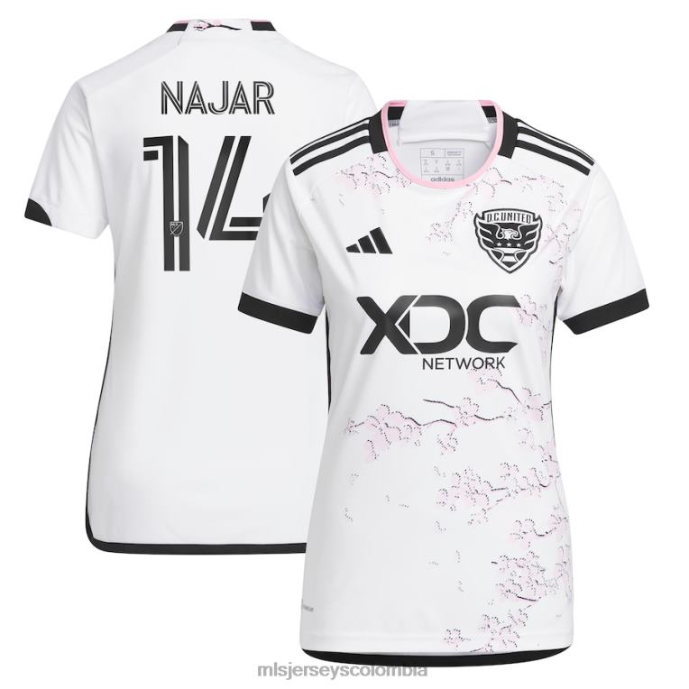 corriente continua. United Andy Najar adidas blanco 2023 The Cherry Blossom Kit réplica de camiseta de jugador mujer MLS Jerseys jersey TJ6661309