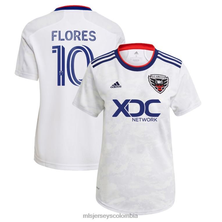 corriente continua. United Edison Flores adidas blanco 2022 The Marble réplica camiseta del jugador mujer MLS Jerseys jersey TJ6661521