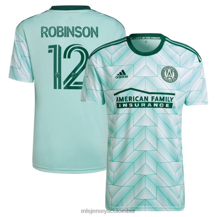 atlanta united fc miles robinson adidas mint 2022 the forest kit réplica de camiseta de jugador niños MLS Jerseys jersey TJ6661410