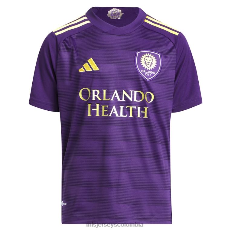 orlando city sc adidas púrpura 2023 réplica del kit de pared camiseta niños MLS Jerseys jersey TJ666120