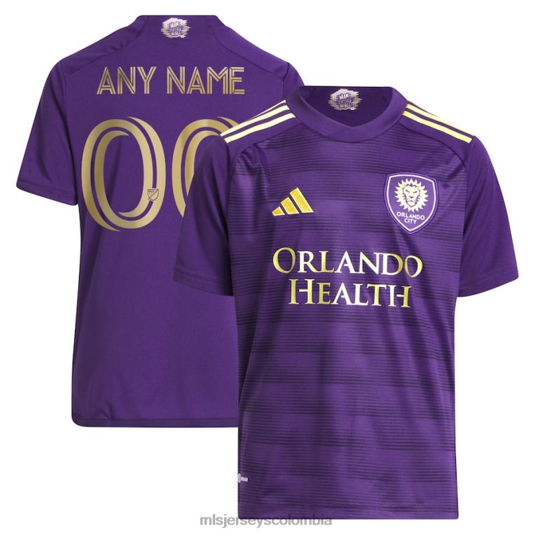 orlando city sc adidas púrpura 2023 the wall kit réplica camiseta personalizada niños MLS Jerseys jersey TJ666328