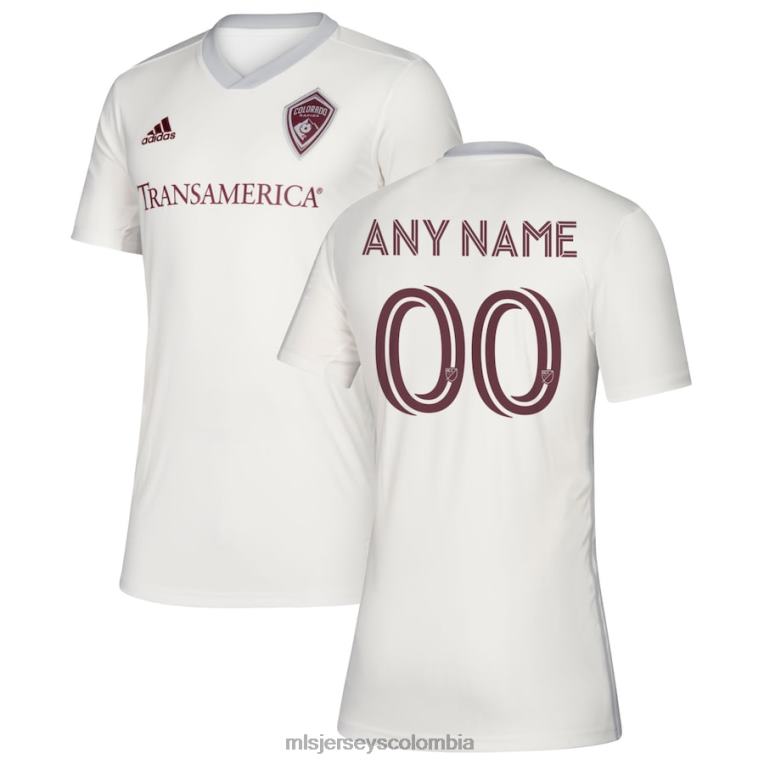 camiseta réplica personalizada colorado rapids adidas blanca 2020 negro diamante niños MLS Jerseys jersey TJ666973