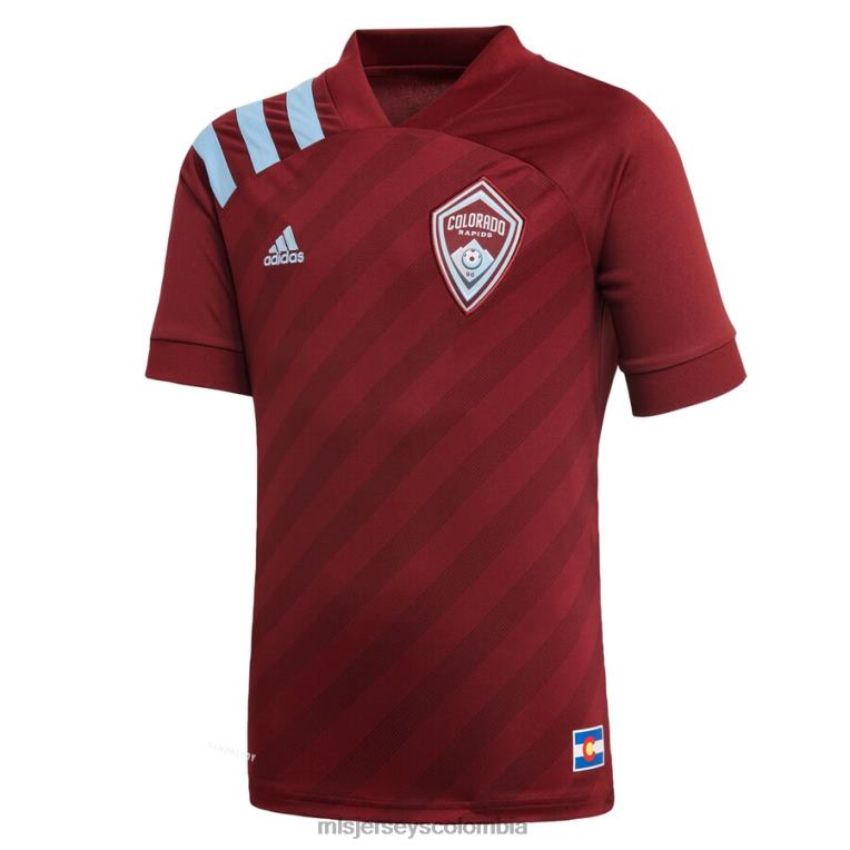colorado rapids adidas burdeos 2021 réplica primaria camiseta personalizada niños MLS Jerseys jersey TJ666933