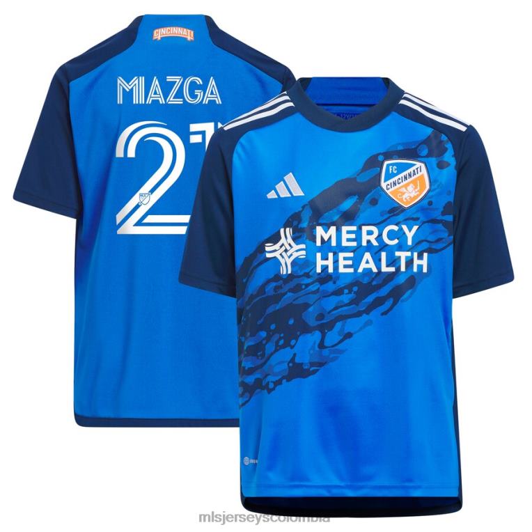 fc cincinnati matt miazga adidas azul 2023 river kit replica camiseta niños MLS Jerseys jersey TJ6661042