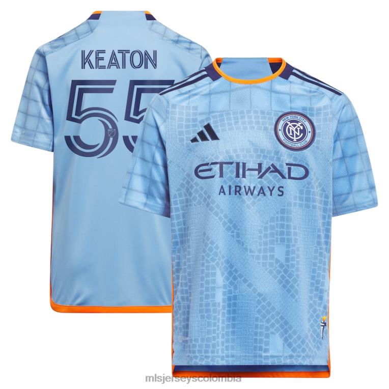 camiseta adidas new york city fc keaton parks azul claro 2023 réplica del kit interboro niños MLS Jerseys jersey TJ6661000