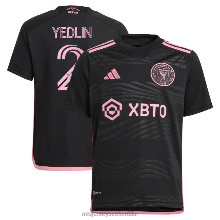 inter miami cf deandre yedlin adidas negro 2023 la noche réplica camiseta del jugador niños MLS Jerseys jersey TJ6661022