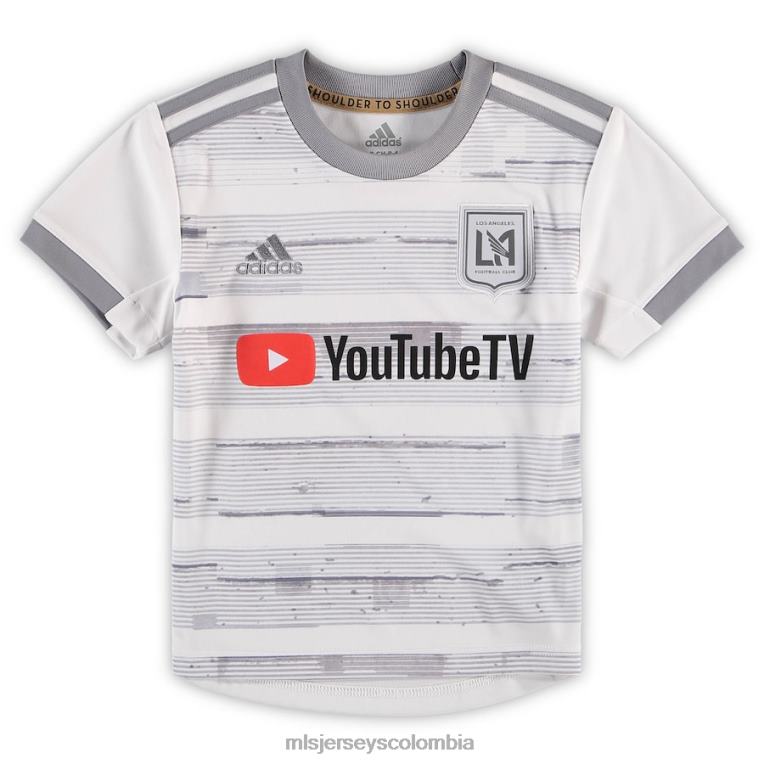 réplica de camiseta de visitante lafc adidas blanca 2020 niños MLS Jerseys jersey TJ666499