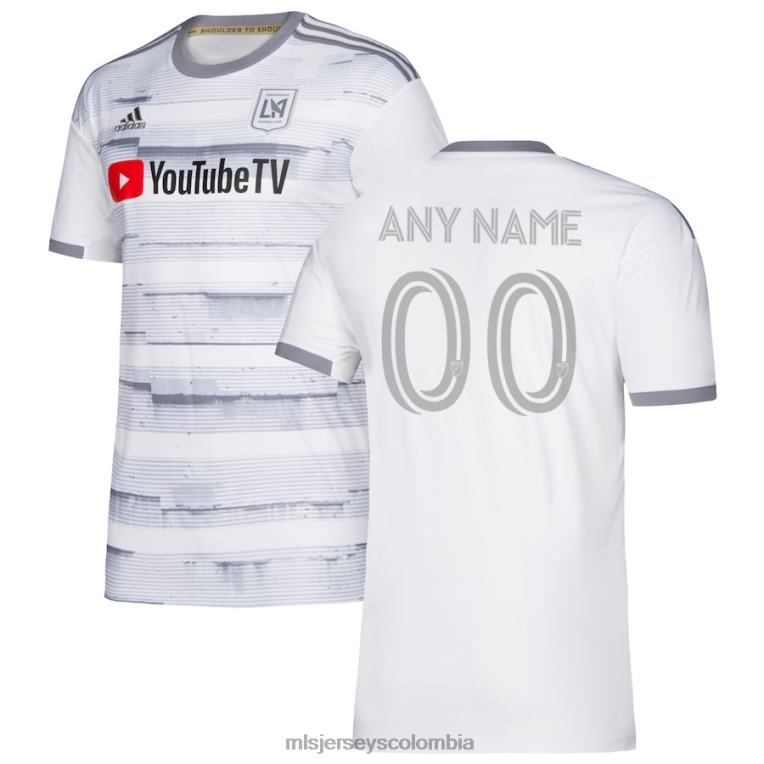 réplica personalizada secundaria de la camiseta adidas lafc blanca 2020 niños MLS Jerseys jersey TJ666949